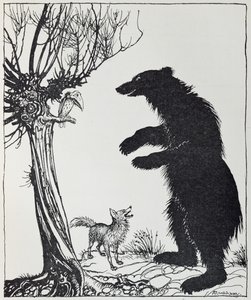 Der Bär und der Fuchs, Illustration aus 