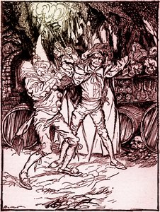 Das Fass Amontillado von Edgar Allan Poe von Arthur Rackham