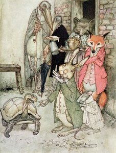 Der Hase und die Schildkröte, Illustration aus 