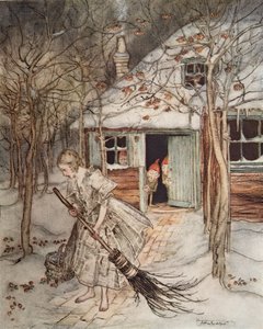 Die drei Männlein im Walde, aus Brüderchen & Schwesterchen und andere Märchen der Brüder Grimm, veröffentlicht 1917