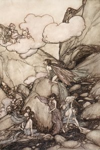 Diese Feenberge, aus Rip Van Winkle von Washington Irving, veröffentlicht 1910