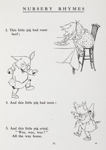 Dieses kleine Schwein ging auf den Markt - Kinderreim von Arthur Rackham