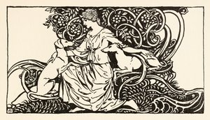 Tuiren mit Bran und Sceólan aus The Birth of Bran in Irish Fairy Tales