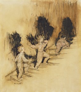 Es war die Nacht vor Weihnachten, Illustration aus Die Nacht vor Weihnachten, von Clement C. Moore, 1931 von Arthur Rackham