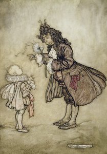 Wenn Ihre Majestät die Zeit wissen will, aus Peter Pan in Kensington Gardens von J.M. Barrie, veröffentlicht von Hodder and Stoughton, 1906 von Arthur Rackham