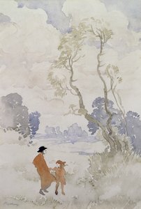 Windiger Tag von Arthur Rackham