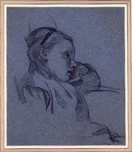 Porträt eines sitzenden Mädchens, um 1870 von Arthur Stocks