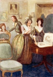 Illustration für Stolz und Vorurteil von Jane Austen von Arthur Wallis Mills