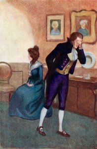 Illustration für Sense and Sensibility von Jane Austen von Arthur Wallis Mills