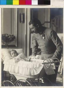 Erzherzog Franz Ferdinand mit seinem Sohn Maximilian von Artist Unknown