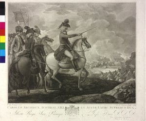 Erzherzog Karl von Österreich in der Schlacht von Wörth