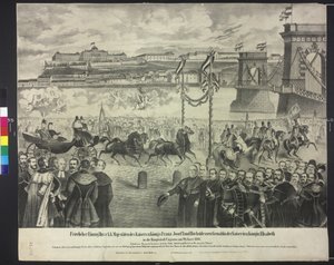 Ankunft des Kaiserpaars im Hoflager in Budapest am 29. Januar 1866 von Artist Unknown