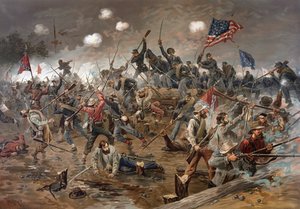 Schlacht von Spotsylvania Court House, Virginia, Amerikanischer Bürgerkrieg von Artist Unknown