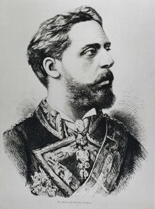 CARLOS VII, Carlos Maria de los Dolores de Borbon y Austria-Este (1848-1909). Karlistischer Thronprätendent von Spanien als Carlos VII. Spanien. Karlismus. Charles VII, karlistischer Thronprätendent. Veröffentlicht in „La ilustracion Espanola y Americana“. von Artist Unknown