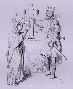 Knut der Große und seine Königin Emma von der Normandie