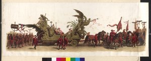 Wagen des Makart-Festzugs (Parade zum Silberjubiläum von Franz Josef und Elisabeth) am 27. April 1879 in Wien von Artist Unknown