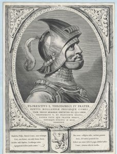 Graf von Holland Floris I (Druck) von Artist Unknown