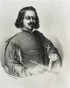 DONON, Julio (19. Jahrhundert). Francisco de Quevedo. Lithographie