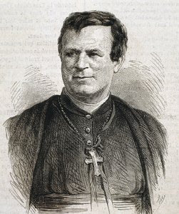Claude Marie Dubuis. Englisch geborener Prälat der römisch-katholischen Kirche. Er diente als Bischof von Galveston von 1862 bis 1892. Gravur. Spanien. Katalonien. Barcelona. Universitätsbibliothek Barcelona