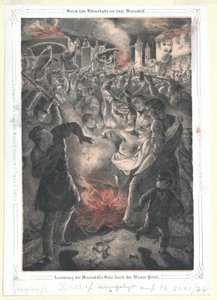 Zerstörung der Mariahilfer Linie durch den Wiener Pöbel von Artist Unknown