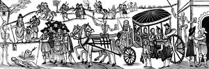 Exodus aus den Städten während der Pest von Artist Unknown