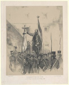 Dankesausdruck der ungarischen Juraten an der Wiener Universität am 16. März 1848 von Artist Unknown