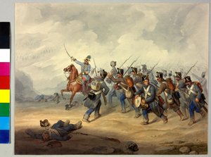 FML Franz Heinrich Graf Schlik in der Schlacht von Artist Unknown