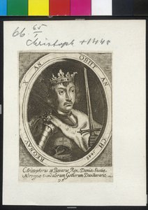 König von Dänemark und Schweden Christoph III von Artist Unknown