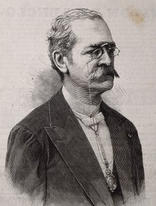 PALMA, Ricardo (1833-1919). Peruanischer Autor, Gelehrter, Bibliothekar und Politiker. Gravur.