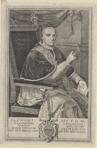 Papst Clemens XIV von Artist Unknown