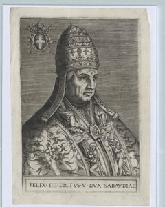 Papst Felix IV (Druck) von Artist Unknown