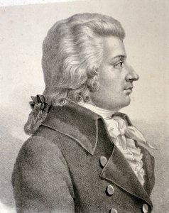 Porträt von Wolfgang Amadeus Mozart von Artist Unknown