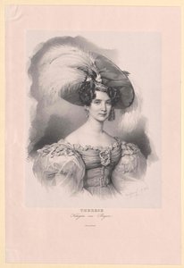 Prinzessin von Sachsen-Hildburghausen Therese (1792-1854) von Artist Unknown