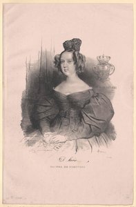 Königin von Portugal Maria II. da Ehre von Artist Unknown