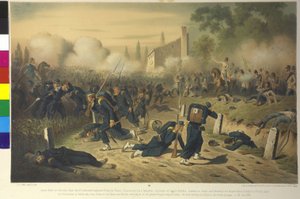 Szenen aus Gefechten des Italienfeldzugs