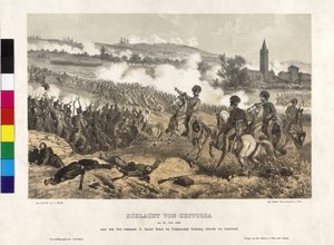 Die Schlacht von Custozza am 24. Juni 1866