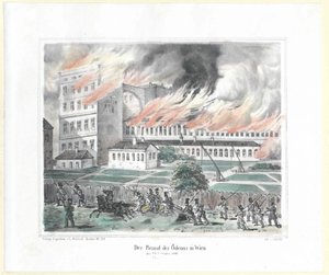 Der Brandstifter des Odeons in Wien am 28. Oktober 1848 von Artist Unknown