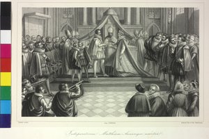 Hochzeit von König Matthias I. mit Erzherzogin Anna durch Kardinal Franz von Dietrichstein am 4. Dezember 1611