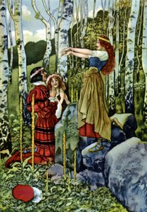 Wie es euch gefällt, Die Scheinheirat von Orlando und Rosalind, ca. 1880