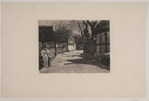 Eine Dorfstraße von Arvid Aae