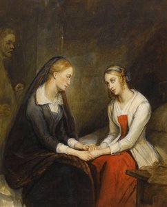 Effie und Jeanie Deans. Nach Walter Scotts The Heart of Mid-Lothian, erstes Viertel des 19. Jahrhunderts von Ary Scheffer