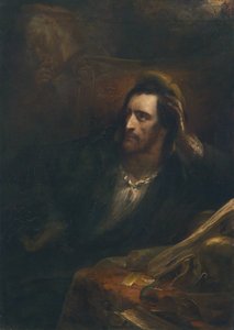 Faust in seiner Studierstube (signiert und datiert Ary Scheffer 1831) von Ary Scheffer