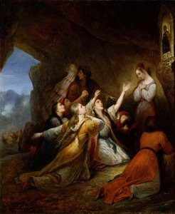 Griechische Frauen bitten die Jungfrau Maria um Hilfe von Ary Scheffer