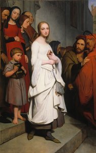 Marguerite verlässt die Kirche von Ary Scheffer