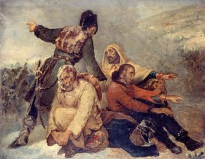 Vier Soldaten der Armee in Auflösung, ca. 1826 von Ary Scheffer