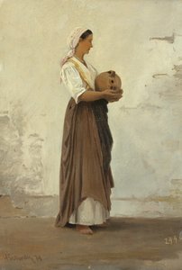 Mädchen aus Capri, 1871 von Ascan Lutteroth