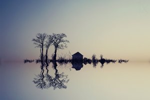 Gelassene Wasserreflexion von Asef Azimaie