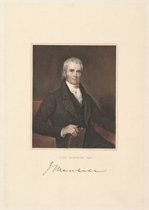 Oberster Richter John Marshall, 1833
