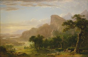 Landschaftsszene aus "Thanatopsis"