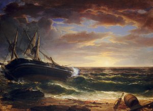 Das gestrandete Schiff von Asher Brown Durand
